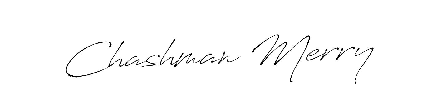 Chashman Merry stylish signature style. Best Handwritten Sign (Antro_Vectra) for my name. Handwritten Signature Collection Ideas for my name Chashman Merry. Chashman Merry signature style 6 images and pictures png