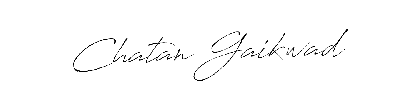 Design your own signature with our free online signature maker. With this signature software, you can create a handwritten (Antro_Vectra) signature for name Chatan Gaikwad. Chatan Gaikwad signature style 6 images and pictures png