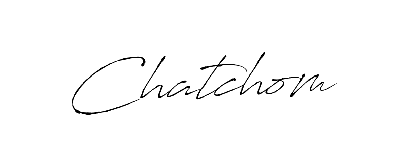 Make a beautiful signature design for name Chatchom. With this signature (Antro_Vectra) style, you can create a handwritten signature for free. Chatchom signature style 6 images and pictures png