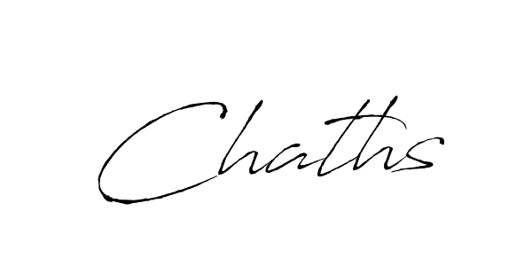 How to make Chaths name signature. Use Antro_Vectra style for creating short signs online. This is the latest handwritten sign. Chaths signature style 6 images and pictures png