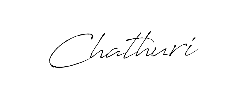 How to make Chathuri signature? Antro_Vectra is a professional autograph style. Create handwritten signature for Chathuri name. Chathuri signature style 6 images and pictures png