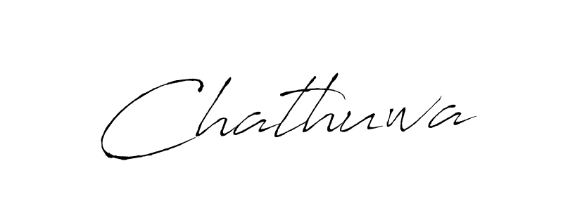 Design your own signature with our free online signature maker. With this signature software, you can create a handwritten (Antro_Vectra) signature for name Chathuwa. Chathuwa signature style 6 images and pictures png