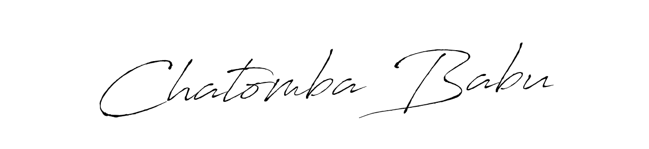 Use a signature maker to create a handwritten signature online. With this signature software, you can design (Antro_Vectra) your own signature for name Chatomba Babu. Chatomba Babu signature style 6 images and pictures png