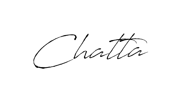 How to make Chatta signature? Antro_Vectra is a professional autograph style. Create handwritten signature for Chatta name. Chatta signature style 6 images and pictures png