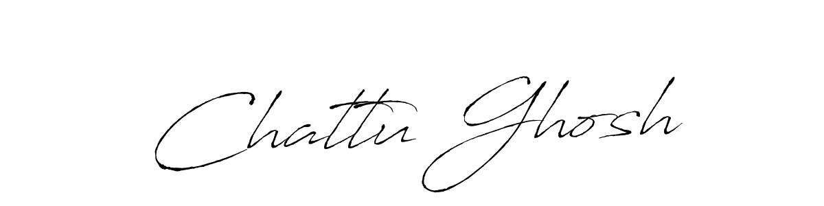 How to make Chattu Ghosh name signature. Use Antro_Vectra style for creating short signs online. This is the latest handwritten sign. Chattu Ghosh signature style 6 images and pictures png