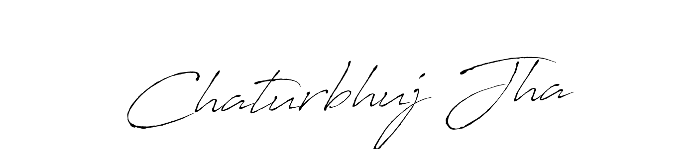 Make a beautiful signature design for name Chaturbhuj Jha. With this signature (Antro_Vectra) style, you can create a handwritten signature for free. Chaturbhuj Jha signature style 6 images and pictures png