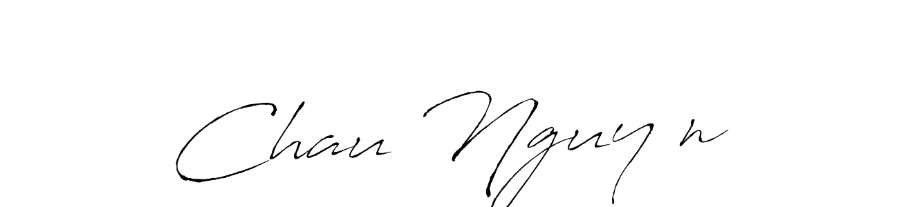 Create a beautiful signature design for name Chau Nguyễn. With this signature (Antro_Vectra) fonts, you can make a handwritten signature for free. Chau Nguyễn signature style 6 images and pictures png