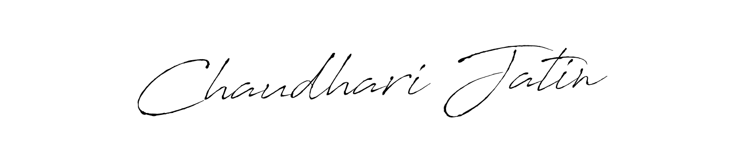 Design your own signature with our free online signature maker. With this signature software, you can create a handwritten (Antro_Vectra) signature for name Chaudhari Jatin. Chaudhari Jatin signature style 6 images and pictures png