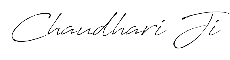 Stand out with a creative autograph for Chaudhari Ji. The Antro_Vectra styling blends modern aesthetics with classic signature flourishes. Chaudhari Ji signature style 6 images and pictures png