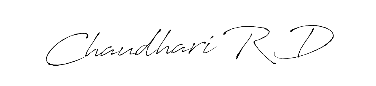 if you are searching for the best signature style for your name Chaudhari R D. so please give up your signature search. here we have designed multiple signature styles  using Antro_Vectra. Chaudhari R D signature style 6 images and pictures png