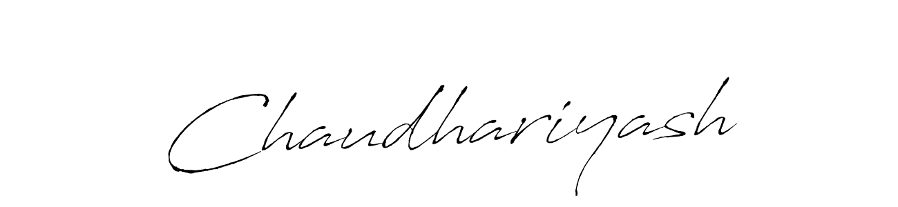 Chaudhariyash stylish signature style. Best Handwritten Sign (Antro_Vectra) for my name. Handwritten Signature Collection Ideas for my name Chaudhariyash. Chaudhariyash signature style 6 images and pictures png