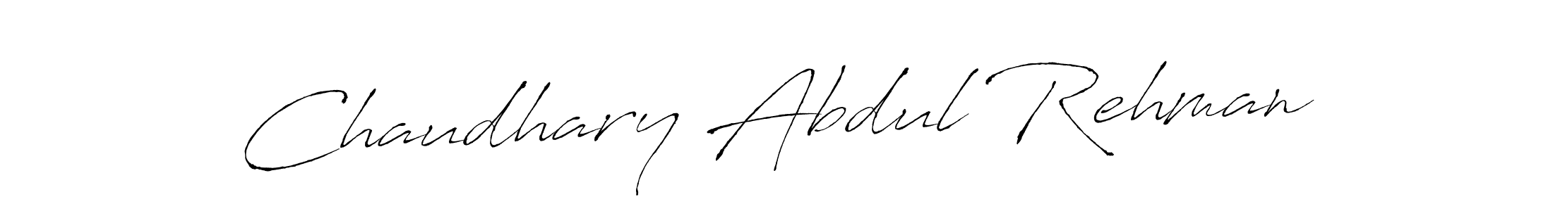 Make a beautiful signature design for name Chaudhary Abdul Rehman. With this signature (Antro_Vectra) style, you can create a handwritten signature for free. Chaudhary Abdul Rehman signature style 6 images and pictures png