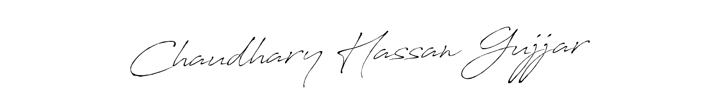 Chaudhary Hassan Gujjar stylish signature style. Best Handwritten Sign (Antro_Vectra) for my name. Handwritten Signature Collection Ideas for my name Chaudhary Hassan Gujjar. Chaudhary Hassan Gujjar signature style 6 images and pictures png