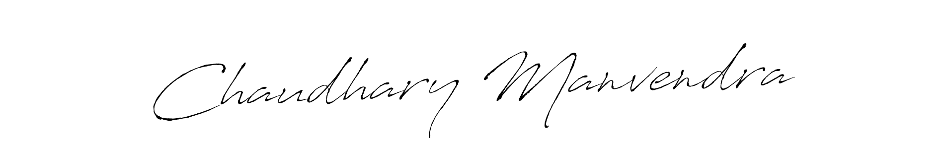 Create a beautiful signature design for name Chaudhary Manvendra. With this signature (Antro_Vectra) fonts, you can make a handwritten signature for free. Chaudhary Manvendra signature style 6 images and pictures png