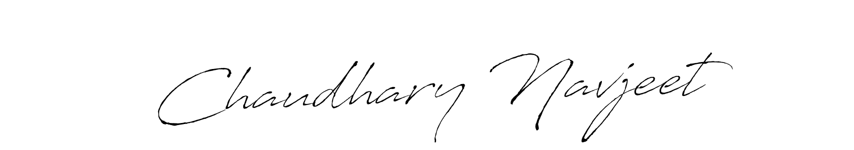 Make a beautiful signature design for name Chaudhary Navjeet. With this signature (Antro_Vectra) style, you can create a handwritten signature for free. Chaudhary Navjeet signature style 6 images and pictures png