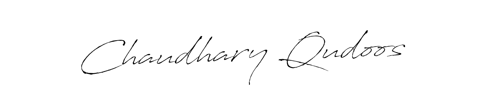 Make a beautiful signature design for name Chaudhary Qudoos. Use this online signature maker to create a handwritten signature for free. Chaudhary Qudoos signature style 6 images and pictures png