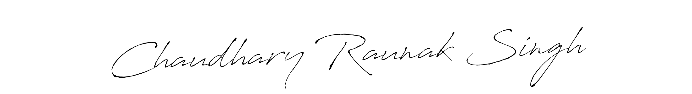 Create a beautiful signature design for name Chaudhary Raunak Singh. With this signature (Antro_Vectra) fonts, you can make a handwritten signature for free. Chaudhary Raunak Singh signature style 6 images and pictures png