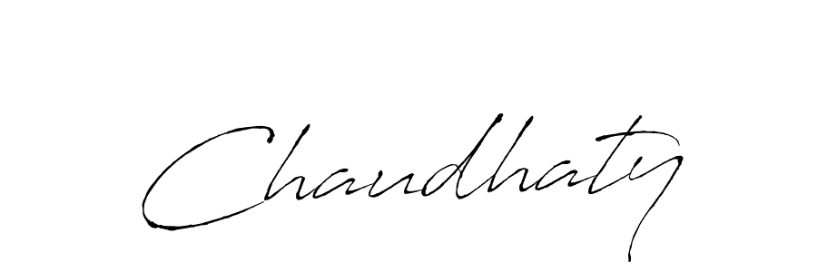 How to make Chaudhaty signature? Antro_Vectra is a professional autograph style. Create handwritten signature for Chaudhaty name. Chaudhaty signature style 6 images and pictures png