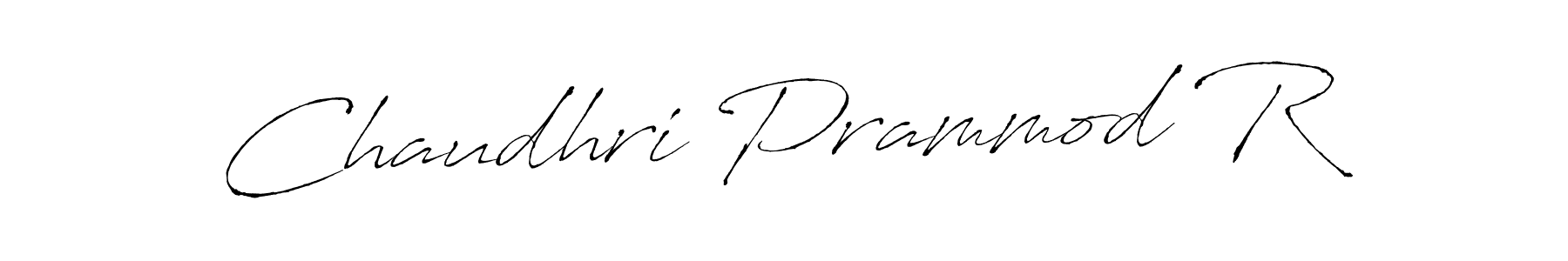 See photos of Chaudhri Prammod R official signature by Spectra . Check more albums & portfolios. Read reviews & check more about Antro_Vectra font. Chaudhri Prammod R signature style 6 images and pictures png