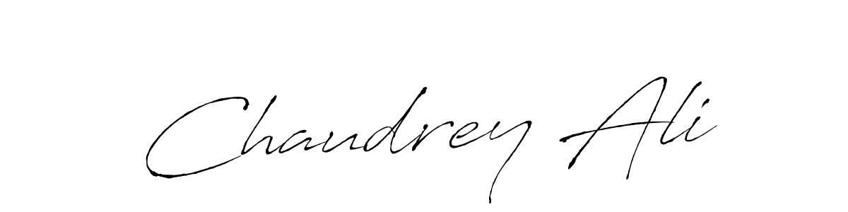 Chaudrey Ali stylish signature style. Best Handwritten Sign (Antro_Vectra) for my name. Handwritten Signature Collection Ideas for my name Chaudrey Ali. Chaudrey Ali signature style 6 images and pictures png
