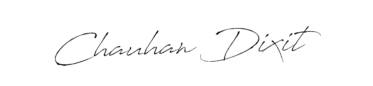 Make a beautiful signature design for name Chauhan Dixit. With this signature (Antro_Vectra) style, you can create a handwritten signature for free. Chauhan Dixit signature style 6 images and pictures png