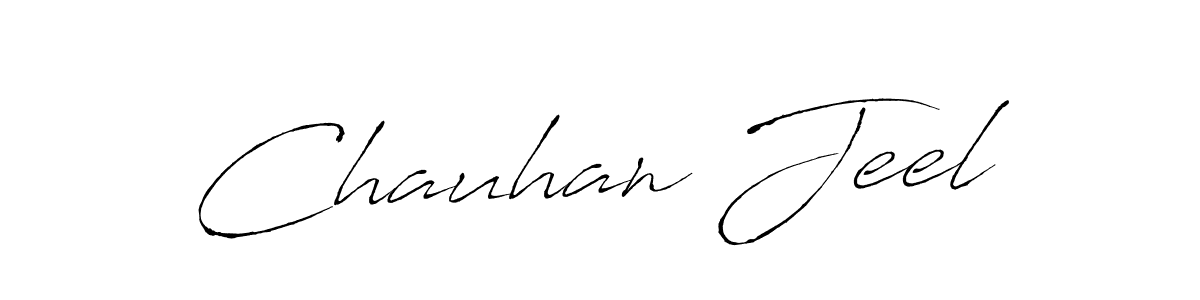 Chauhan Jeel stylish signature style. Best Handwritten Sign (Antro_Vectra) for my name. Handwritten Signature Collection Ideas for my name Chauhan Jeel. Chauhan Jeel signature style 6 images and pictures png