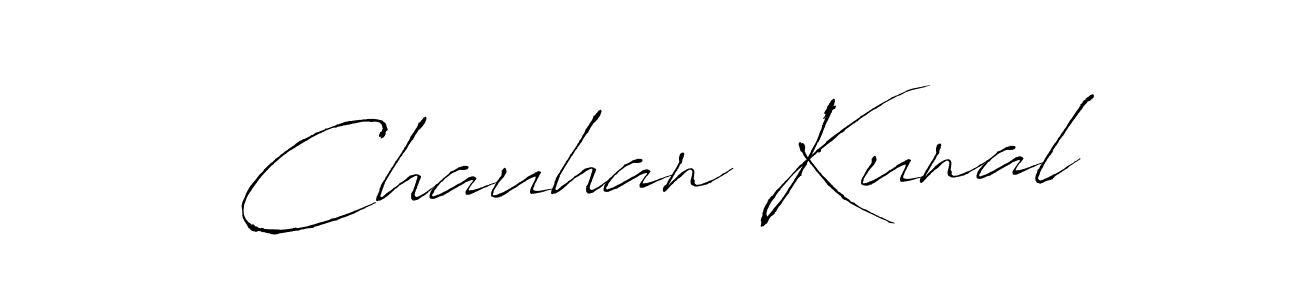 Antro_Vectra is a professional signature style that is perfect for those who want to add a touch of class to their signature. It is also a great choice for those who want to make their signature more unique. Get Chauhan Kunal name to fancy signature for free. Chauhan Kunal signature style 6 images and pictures png
