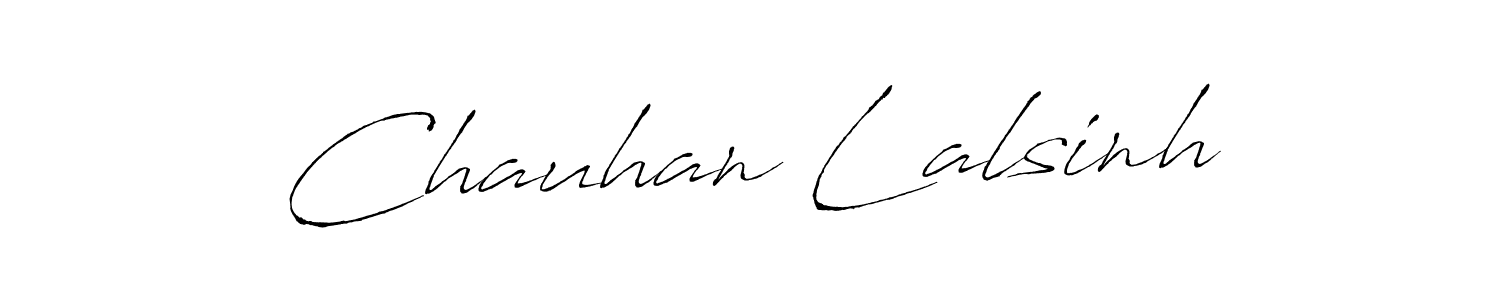 The best way (Antro_Vectra) to make a short signature is to pick only two or three words in your name. The name Chauhan Lalsinh include a total of six letters. For converting this name. Chauhan Lalsinh signature style 6 images and pictures png