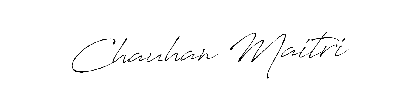 Chauhan Maitri stylish signature style. Best Handwritten Sign (Antro_Vectra) for my name. Handwritten Signature Collection Ideas for my name Chauhan Maitri. Chauhan Maitri signature style 6 images and pictures png