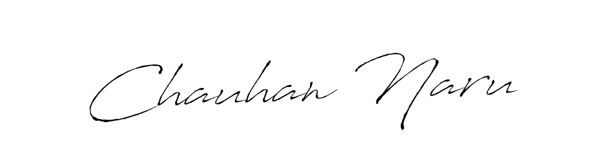 Create a beautiful signature design for name Chauhan Naru. With this signature (Antro_Vectra) fonts, you can make a handwritten signature for free. Chauhan Naru signature style 6 images and pictures png