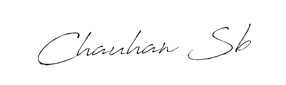 Design your own signature with our free online signature maker. With this signature software, you can create a handwritten (Antro_Vectra) signature for name Chauhan Sb. Chauhan Sb signature style 6 images and pictures png