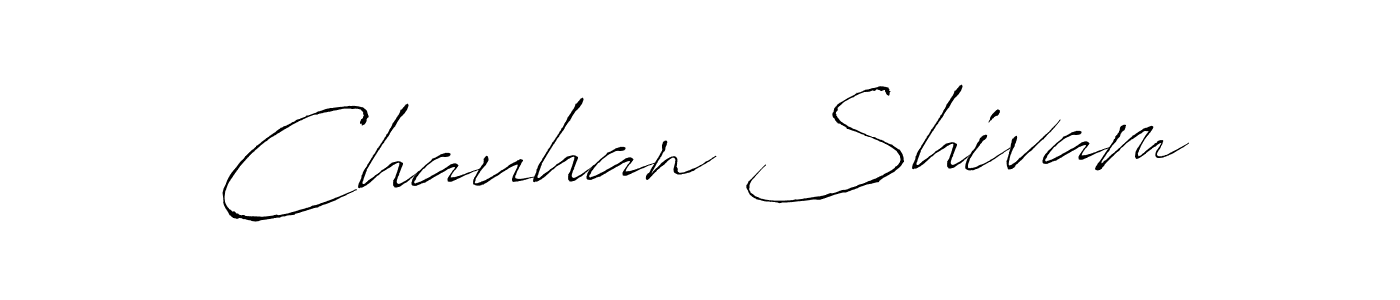 Design your own signature with our free online signature maker. With this signature software, you can create a handwritten (Antro_Vectra) signature for name Chauhan Shivam. Chauhan Shivam signature style 6 images and pictures png