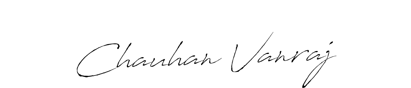 Chauhan Vanraj stylish signature style. Best Handwritten Sign (Antro_Vectra) for my name. Handwritten Signature Collection Ideas for my name Chauhan Vanraj. Chauhan Vanraj signature style 6 images and pictures png