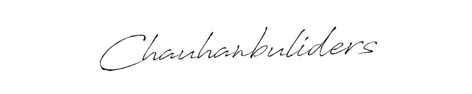 Create a beautiful signature design for name Chauhanbuliders. With this signature (Antro_Vectra) fonts, you can make a handwritten signature for free. Chauhanbuliders signature style 6 images and pictures png