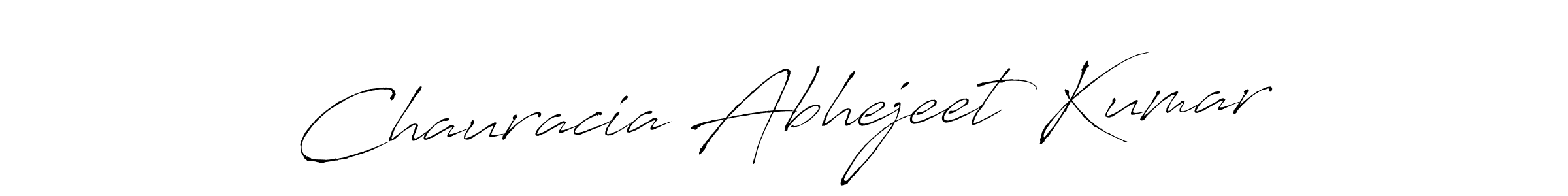 Create a beautiful signature design for name Chauracia Abhejeet Kumar. With this signature (Antro_Vectra) fonts, you can make a handwritten signature for free. Chauracia Abhejeet Kumar signature style 6 images and pictures png