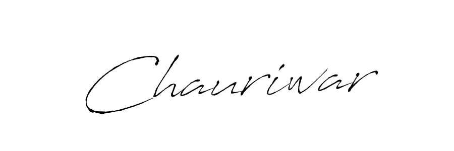 Design your own signature with our free online signature maker. With this signature software, you can create a handwritten (Antro_Vectra) signature for name Chauriwar. Chauriwar signature style 6 images and pictures png