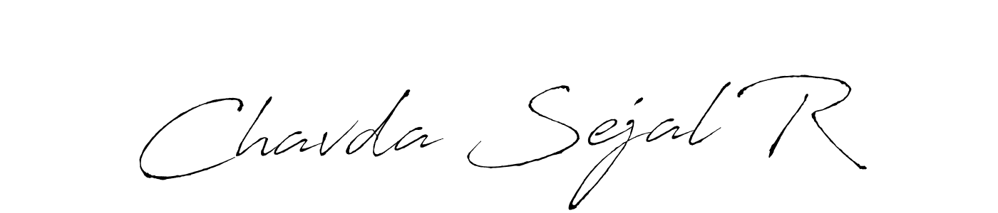 The best way (Antro_Vectra) to make a short signature is to pick only two or three words in your name. The name Chavda Sejal R include a total of six letters. For converting this name. Chavda Sejal R signature style 6 images and pictures png