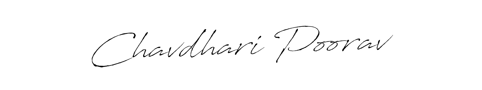 How to make Chavdhari Poorav signature? Antro_Vectra is a professional autograph style. Create handwritten signature for Chavdhari Poorav name. Chavdhari Poorav signature style 6 images and pictures png