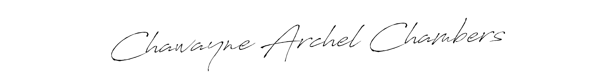 The best way (Antro_Vectra) to make a short signature is to pick only two or three words in your name. The name Chawayne Archel Chambers include a total of six letters. For converting this name. Chawayne Archel Chambers signature style 6 images and pictures png
