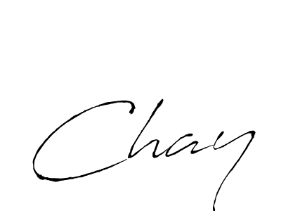 Chay stylish signature style. Best Handwritten Sign (Antro_Vectra) for my name. Handwritten Signature Collection Ideas for my name Chay. Chay signature style 6 images and pictures png