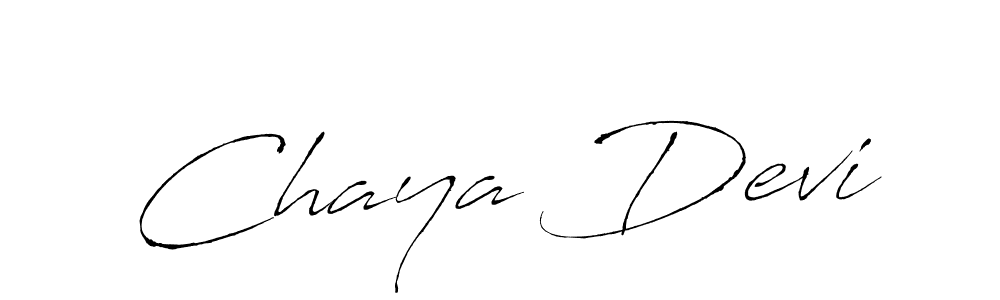 How to make Chaya Devi name signature. Use Antro_Vectra style for creating short signs online. This is the latest handwritten sign. Chaya Devi signature style 6 images and pictures png