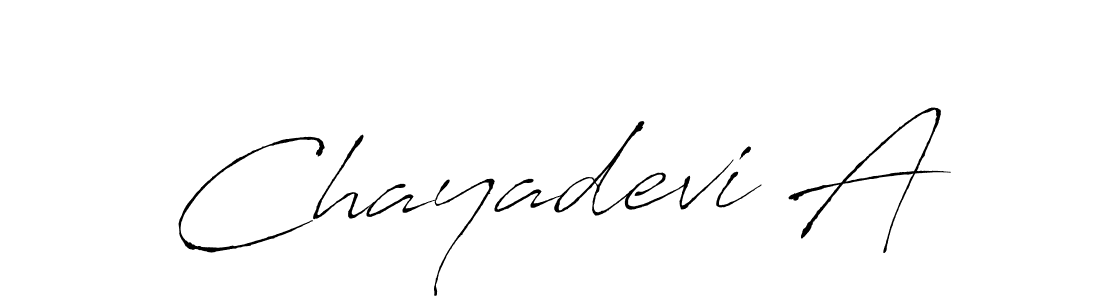You should practise on your own different ways (Antro_Vectra) to write your name (Chayadevi A) in signature. don't let someone else do it for you. Chayadevi A signature style 6 images and pictures png