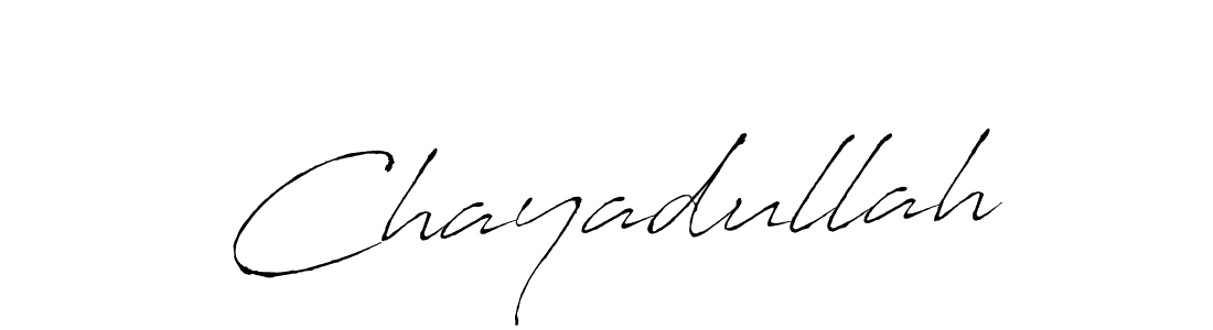 Use a signature maker to create a handwritten signature online. With this signature software, you can design (Antro_Vectra) your own signature for name Chayadullah. Chayadullah signature style 6 images and pictures png