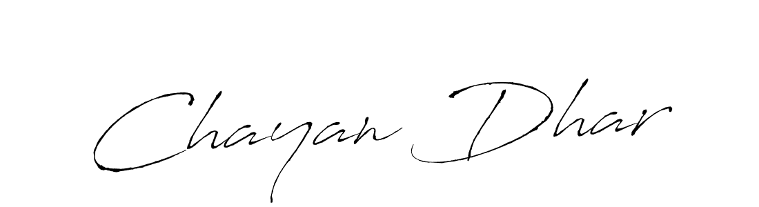 Make a beautiful signature design for name Chayan Dhar. With this signature (Antro_Vectra) style, you can create a handwritten signature for free. Chayan Dhar signature style 6 images and pictures png