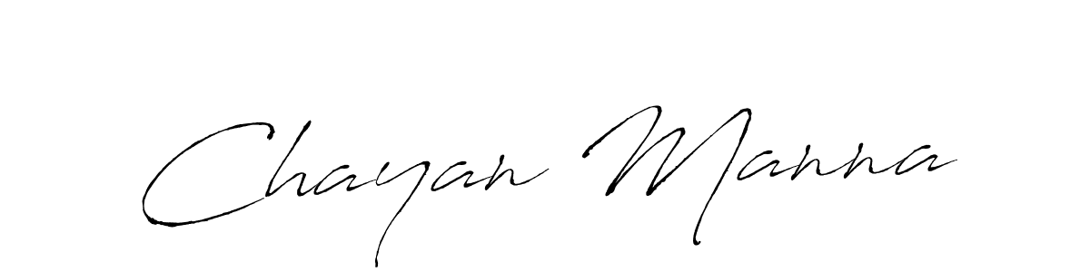 Design your own signature with our free online signature maker. With this signature software, you can create a handwritten (Antro_Vectra) signature for name Chayan Manna. Chayan Manna signature style 6 images and pictures png