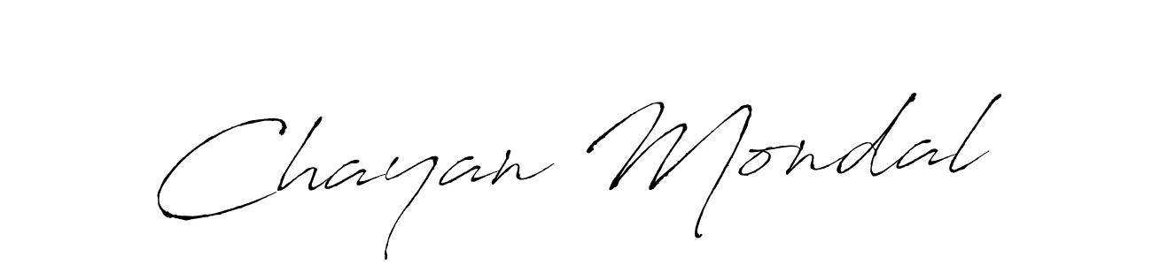 Make a beautiful signature design for name Chayan Mondal. With this signature (Antro_Vectra) style, you can create a handwritten signature for free. Chayan Mondal signature style 6 images and pictures png