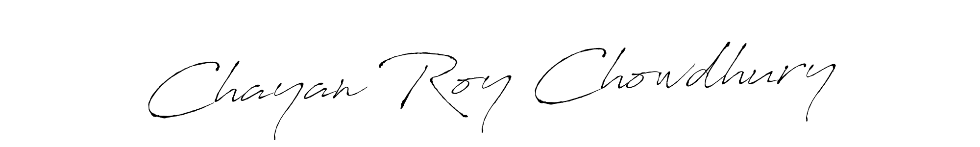 Design your own signature with our free online signature maker. With this signature software, you can create a handwritten (Antro_Vectra) signature for name Chayan Roy Chowdhury. Chayan Roy Chowdhury signature style 6 images and pictures png