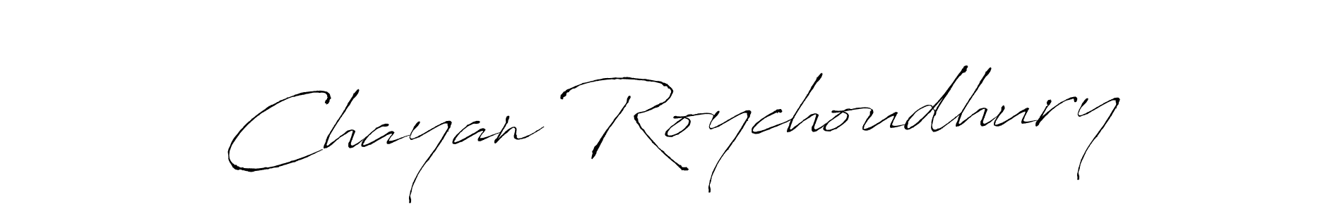 The best way (Antro_Vectra) to make a short signature is to pick only two or three words in your name. The name Chayan Roychoudhury include a total of six letters. For converting this name. Chayan Roychoudhury signature style 6 images and pictures png