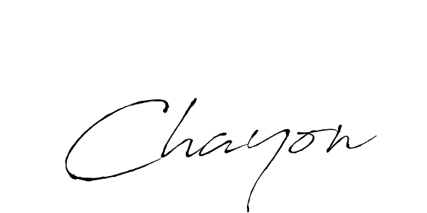 Design your own signature with our free online signature maker. With this signature software, you can create a handwritten (Antro_Vectra) signature for name Chayon. Chayon signature style 6 images and pictures png