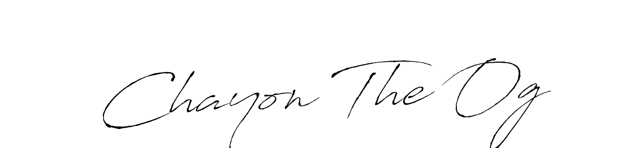 Chayon The Og stylish signature style. Best Handwritten Sign (Antro_Vectra) for my name. Handwritten Signature Collection Ideas for my name Chayon The Og. Chayon The Og signature style 6 images and pictures png